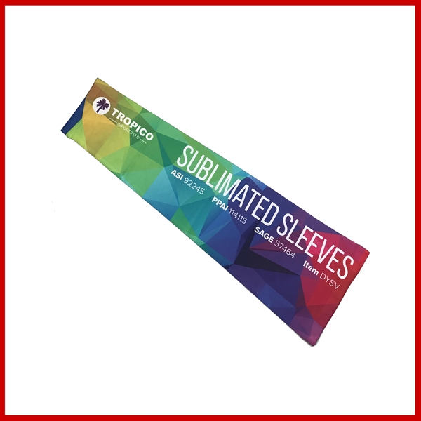 Fully customizable sublimated sleeves. Multiple sizes available.... from ASI 92245 Tropico Imports LTD