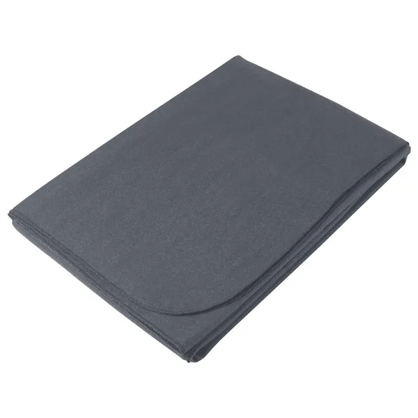Large 47" x 60" travel blanket made of 100% polyester.... from ASI 61125 Hit Promotional Products / Hit®