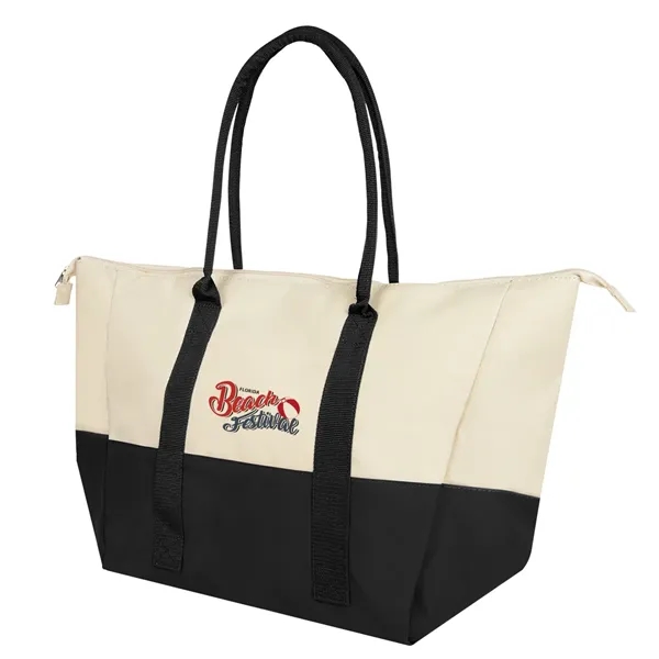 Insulated tote bag with PEVA lining, zip closure and 9 1/2"... from ASI 61125 Hit Promotional Products / Hit®