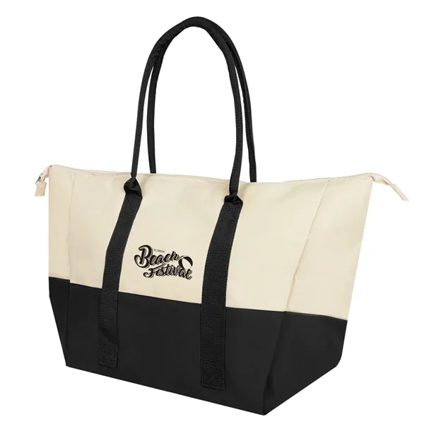 Insulated tote bag with PEVA lining, zip closure and 9 1/2"... from ASI 61125 Hit Promotional Products / Hit®