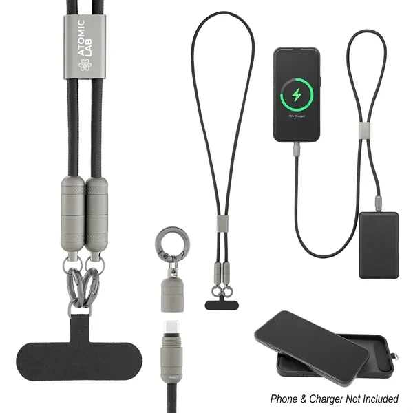 60W Charging Cable Lanyard with Phone Tether... from ASI 61125 Hit Promotional Products / Hit®