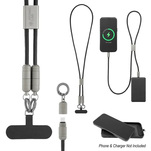 60W Charging Cable Lanyard with Phone Tether... from ASI 61125 Hit Promotional Products / Hit®