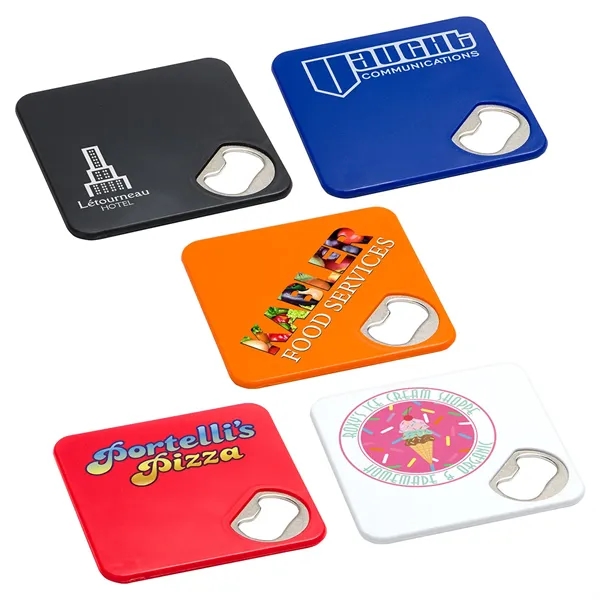 Coaster & Bottle Opener... from ASI 36730 Ariel Premium Supply Inc