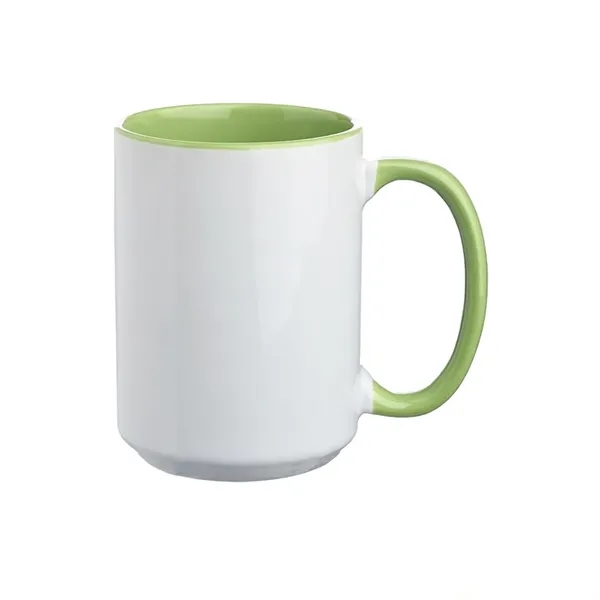 15 oz. two tone photo sublimation ceramic mug with glossy white... from ASI 37218 Athena Promo (tm)