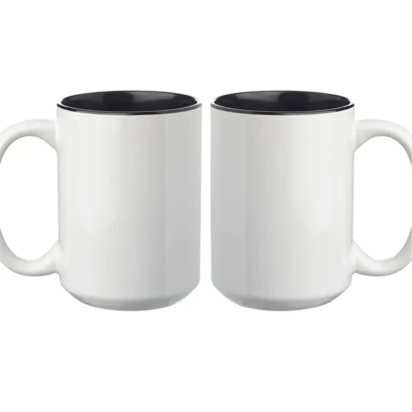 15 oz. two tone photo sublimation ceramic mug with glossy white... from ASI 37218 Athena Promo (tm)