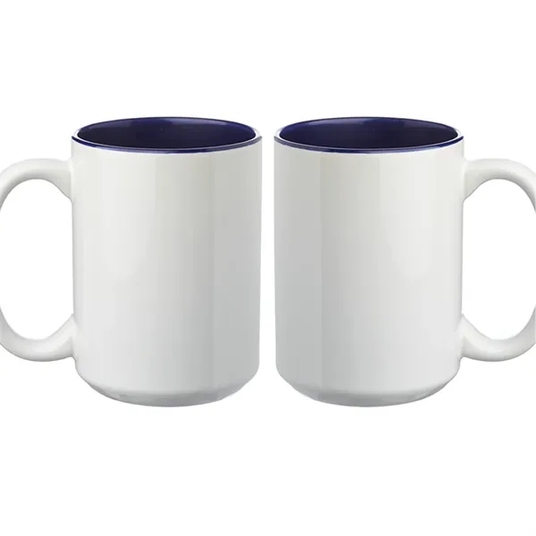 15 oz. two tone photo sublimation ceramic mug with glossy white... from ASI 37218 Athena Promo (tm)