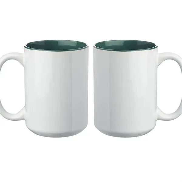 15 oz. two tone photo sublimation ceramic mug with glossy white... from ASI 37218 Athena Promo (tm)