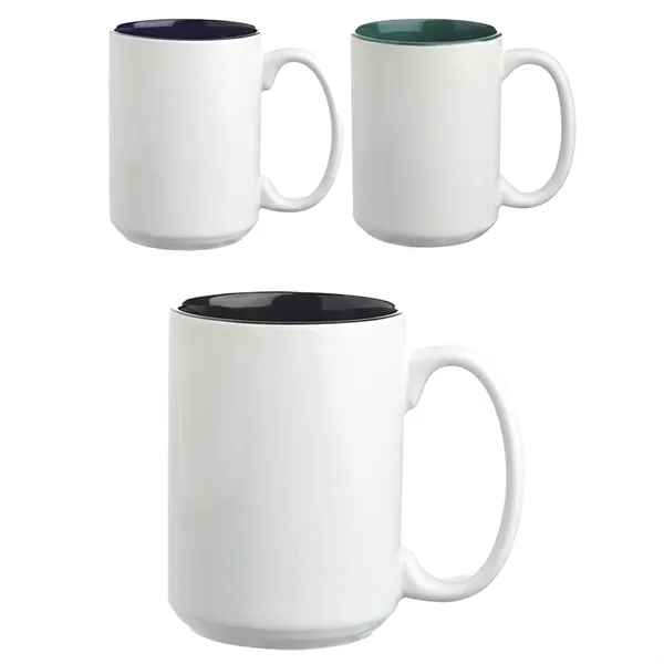15 oz. two tone photo sublimation ceramic mug with glossy white... from ASI 37218 Athena Promo (tm)