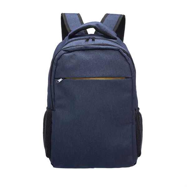 PVC polyester backpack with laptop pocket, adjustable straps, zipper closure, carry... from ASI 39552 BEL Promo