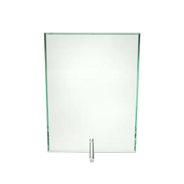 Customizable small jade glass award with stand; includes gift box... from ASI 39552 BEL Promo