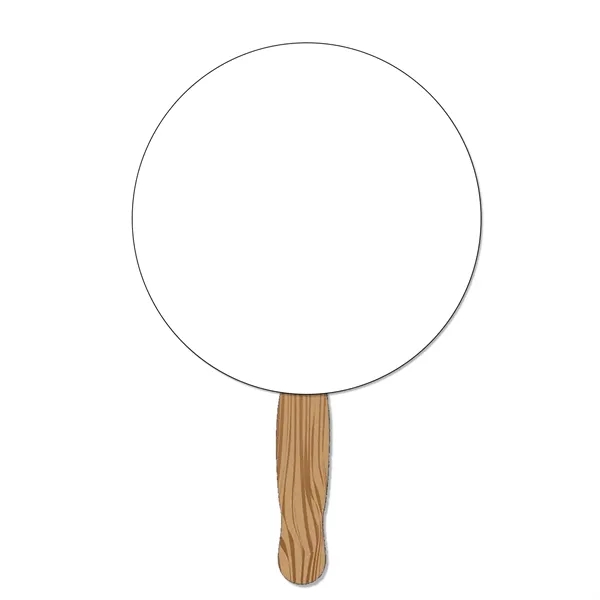 12.50"H x 8.50"W house shaped hand held 120 # paper fan... from ASI 54040 Fey Promo