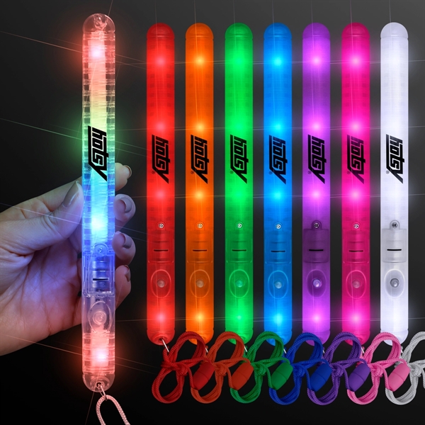Flashing LED Patrol Wand with 27" lanyard. Blank or Imprinted.... from ASI 34194 ALightPromos / Alight Promotional Products