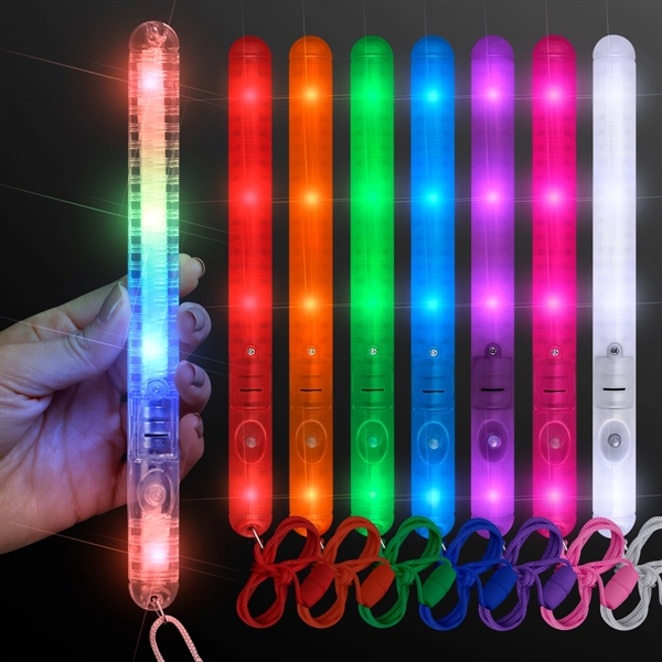 Flashing LED Patrol Wand with 27" lanyard. Blank or Imprinted.... from ASI 34194 ALightPromos / Alight Promotional Products