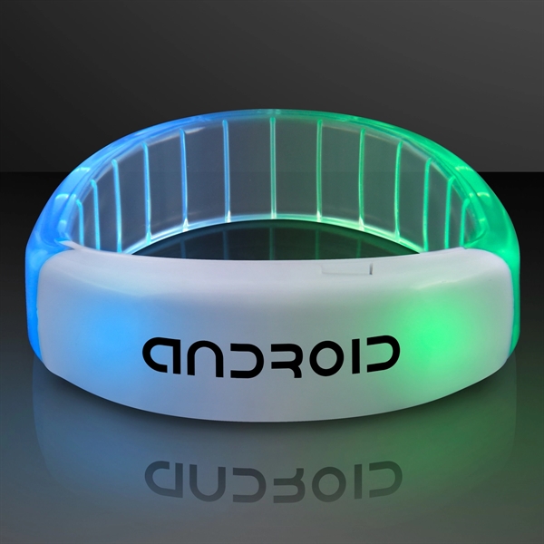 Blank or Imprinted. Fashion LED bracelets... from ASI 34194 ALightPromos / Alight Promotional Products