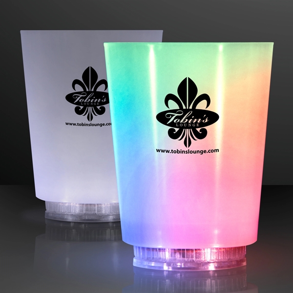 Blank or imprinted. LED light up glass.... from ASI 34194 ALightPromos / Alight Promotional Products