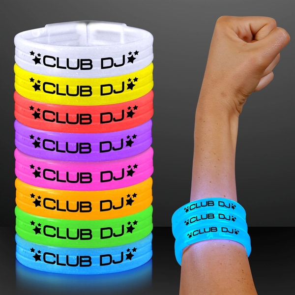 Blank or Imprinted. Custom thick glow bracelet bangles.... from ASI 34194 ALightPromos / Alight Promotional Products