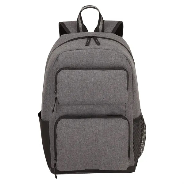6.62" x 17.75" x 11" two-toned polyester Virginia backpack with padded... from ASI 67866 Logomark/Valumark