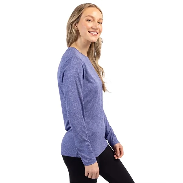 Women's t-shirt with long sleeves and self-fabric neck trim.... from ASI 47965 Cutter & Buck