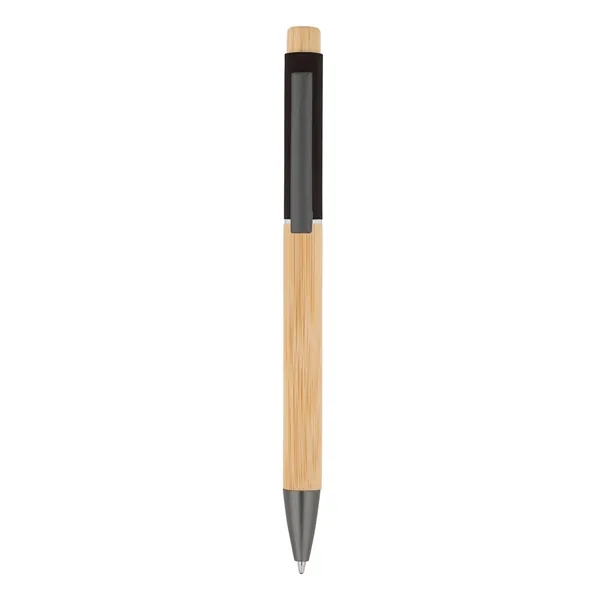 Bamboo Barrel with Gunmetal Clip Pen... from ASI 79530 Prime Line