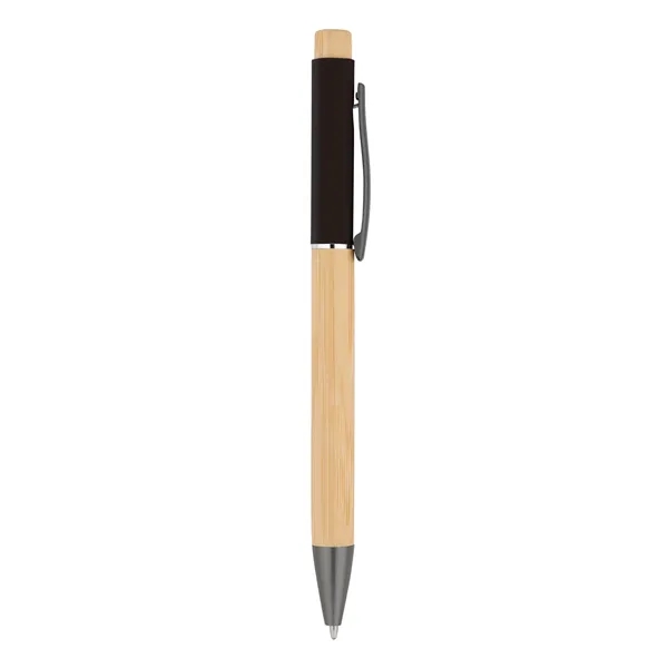 Bamboo Barrel with Gunmetal Clip Pen... from ASI 79530 Prime Line