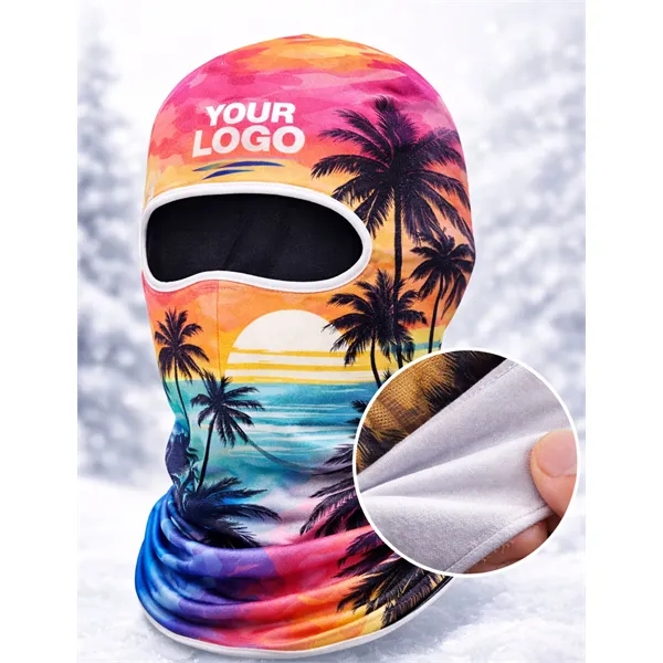 Soft brushed milk silk balaclava with full-color edge-to-edge sublimation-warm, breathable, and... from ASI 72657 Active Life Promo / Active Life Promo