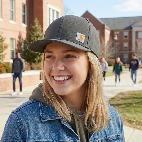 High-profile cotton duck cap with flat brim and imprint-ready structure, ideal... from ASI 72657 Active Life Promo / Active Life