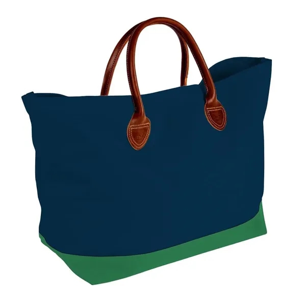 Order Custom Logo Canvas Leather Handle Totes-Extensive Color Options-24x13x8. Union Made... from ASI 73775 Unionwear