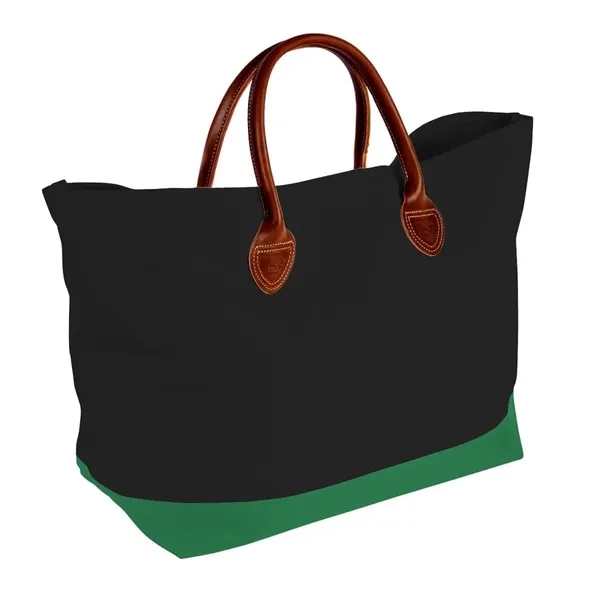 Order Custom Logo Canvas Leather Handle Totes-Extensive Color Options-24x13x8. Union Made... from ASI 73775 Unionwear