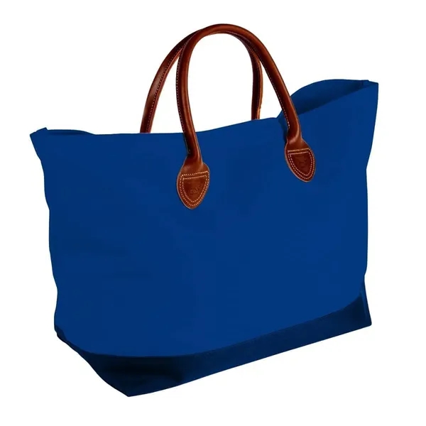 Order Custom Logo Canvas Leather Handle Totes-Extensive Color Options-24x13x8. Union Made... from ASI 73775 Unionwear