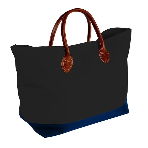 Order Custom Logo Canvas Leather Handle Totes-Extensive Color Options-24x13x8. Union Made... from ASI 73775 Unionwear