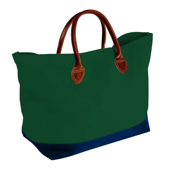 Order Custom Logo Canvas Leather Handle Totes-Extensive Color Options-24x13x8. Union Made... from ASI 73775 Unionwear