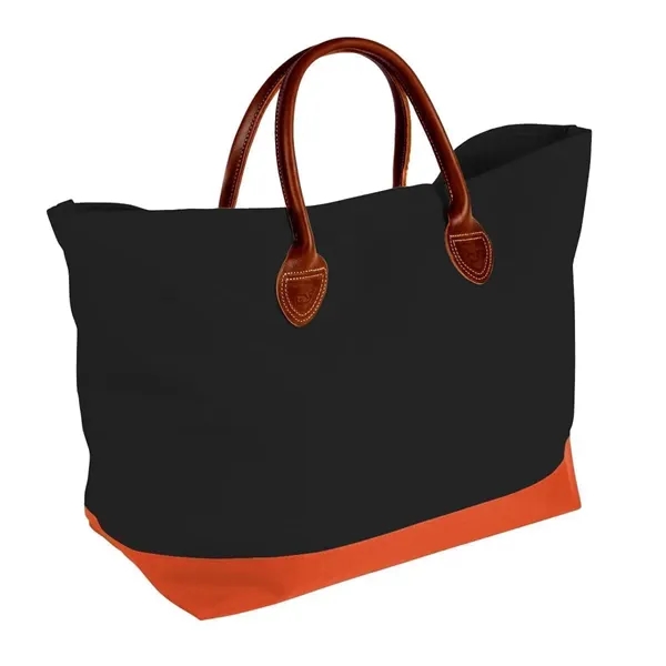 Order Custom Logo Canvas Leather Handle Totes-Extensive Color Options-24x13x8. Union Made... from ASI 73775 Unionwear