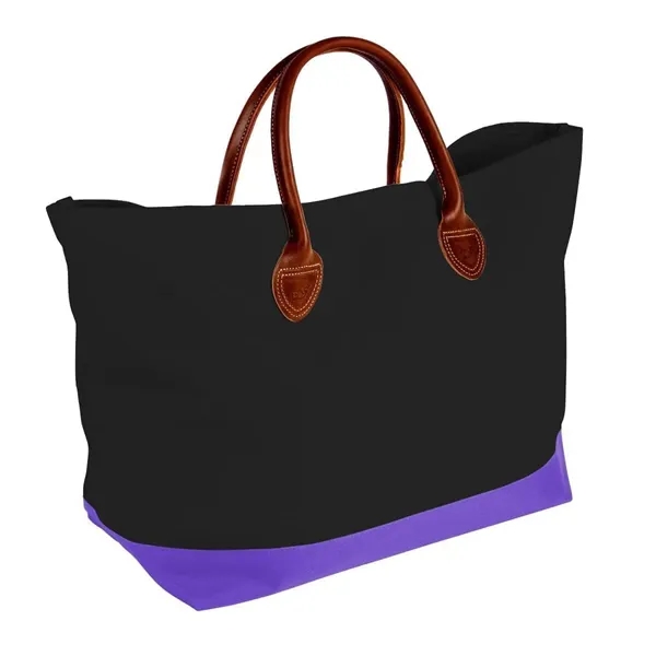 Order Custom Logo Canvas Leather Handle Totes-Extensive Color Options-24x13x8. Union Made... from ASI 73775 Unionwear