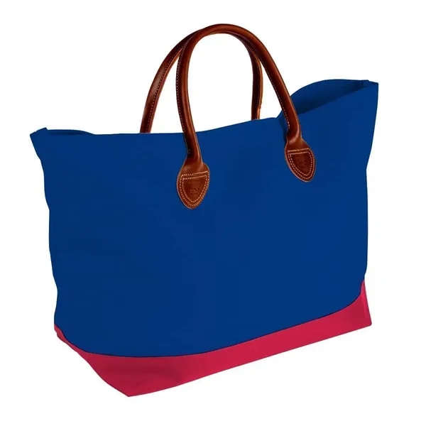 Order Custom Logo Canvas Leather Handle Totes-Extensive Color Options-24x13x8. Union Made... from ASI 73775 Unionwear