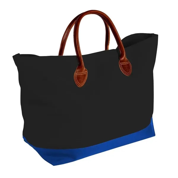 Order Custom Logo Canvas Leather Handle Totes-Extensive Color Options-24x13x8. Union Made... from ASI 73775 Unionwear