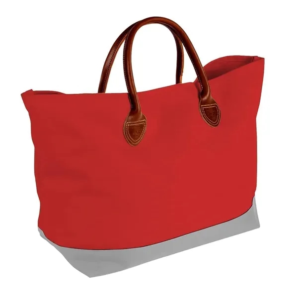 Order Custom Logo Canvas Leather Handle Totes-Extensive Color Options-24x13x8. Union Made... from ASI 73775 Unionwear