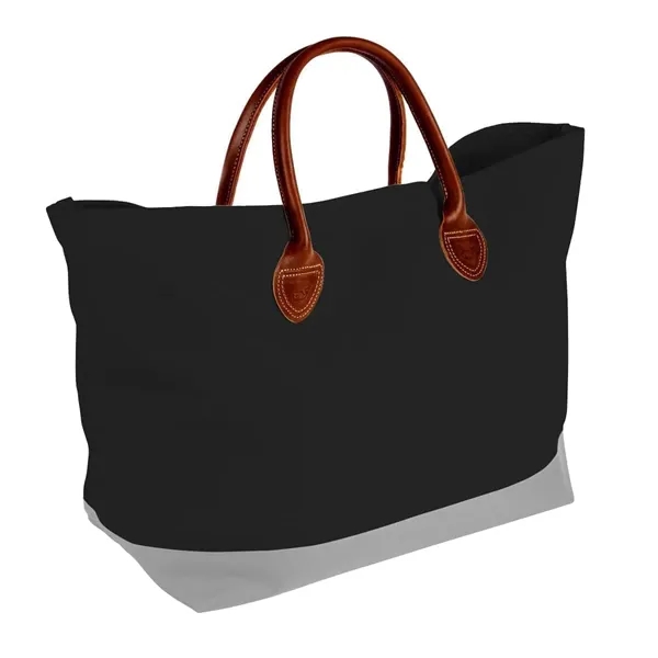 Order Custom Logo Canvas Leather Handle Totes-Extensive Color Options-24x13x8. Union Made... from ASI 73775 Unionwear