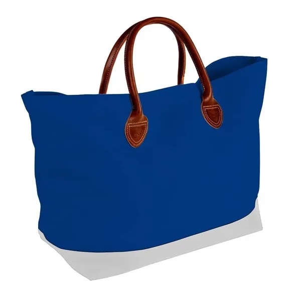Order Custom Logo Canvas Leather Handle Totes-Extensive Color Options-24x13x8. Union Made... from ASI 73775 Unionwear