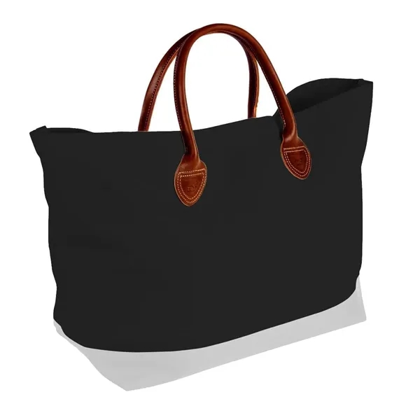 Order Custom Logo Canvas Leather Handle Totes-Extensive Color Options-24x13x8. Union Made... from ASI 73775 Unionwear