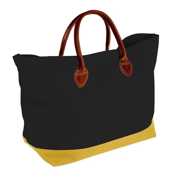 Order Custom Logo Canvas Leather Handle Totes-Extensive Color Options-24x13x8. Union Made... from ASI 73775 Unionwear