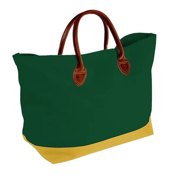 Order Custom Logo Canvas Leather Handle Totes-Extensive Color Options-24x13x8. Union Made... from ASI 73775 Unionwear