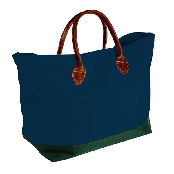 Order Custom Logo Canvas Leather Handle Totes-Extensive Color Options-24x13x8. Union Made... from ASI 73775 Unionwear