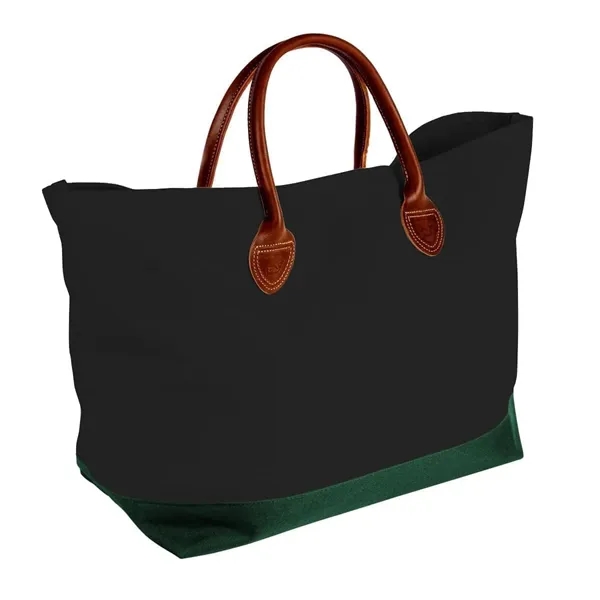 Order Custom Logo Canvas Leather Handle Totes-Extensive Color Options-24x13x8. Union Made... from ASI 73775 Unionwear