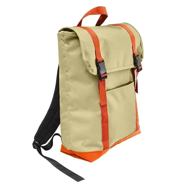 Order Custom Logo Canvas Large T Bottom Backpacks-48 Color Options-15W X... from ASI 73775 Unionwear