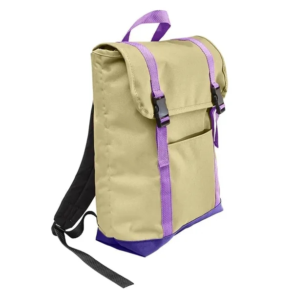 Order Custom Logo Canvas Large T Bottom Backpacks-48 Color Options-15W X... from ASI 73775 Unionwear