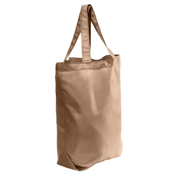 Order Custom Logo Nylon Poly Self Handle Totes-Extensive Color Options-17 Sizes.... from ASI 73775 Unionwear