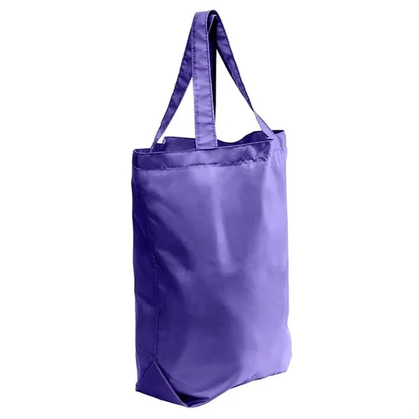 Order Custom Logo Nylon Poly Self Handle Totes-Extensive Color Options-17 Sizes.... from ASI 73775 Unionwear