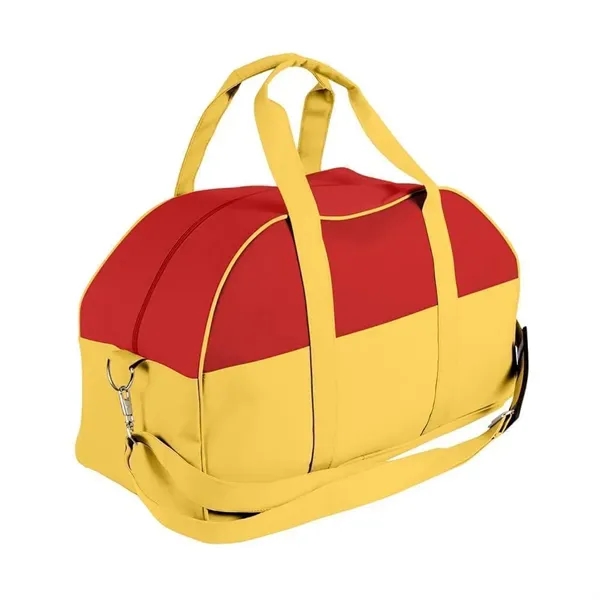 Order Custom Logo Nylon Poly Overnight Duffel Bags-Extensive Color Options-22x12x8. Union... from ASI 73775 Unionwear