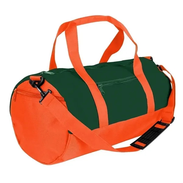 Order Custom Logo Heavy Canvas Athletic Barrel Bags-Extensive Color Options-9 Sizes.... from ASI 73775 Unionwear
