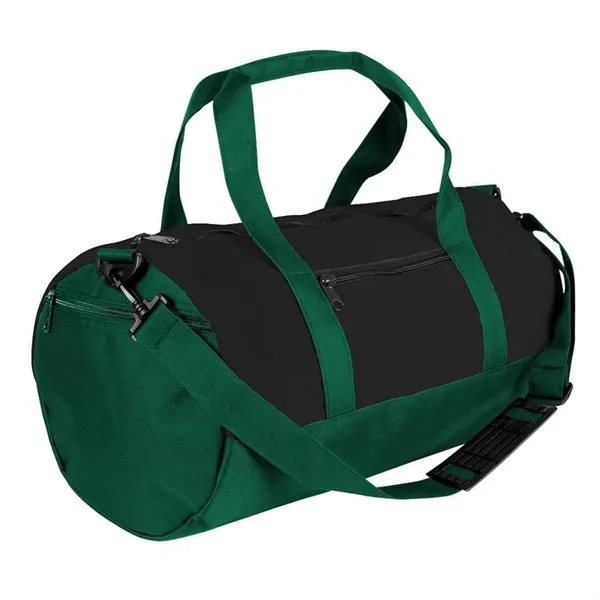 Order Custom Logo Heavy Canvas Athletic Barrel Bags-Extensive Color Options-9 Sizes.... from ASI 73775 Unionwear